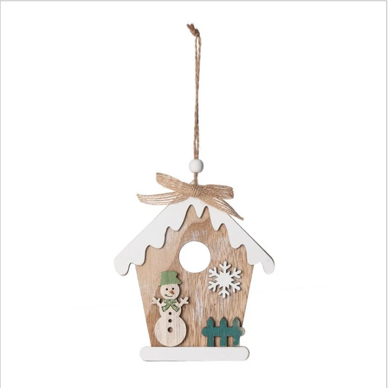 Decorative Wooden Christmas House Ornament Stornfield