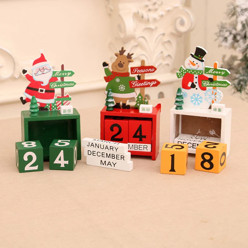 Decorative Wooden Calendar Figurine Stornfield