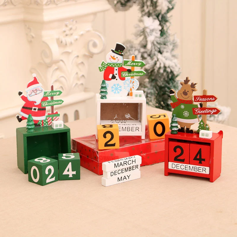Decorative Wooden Calendar Figurine Stornfield