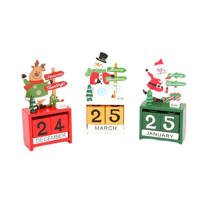 Decorative Wooden Calendar Figurine Stornfield