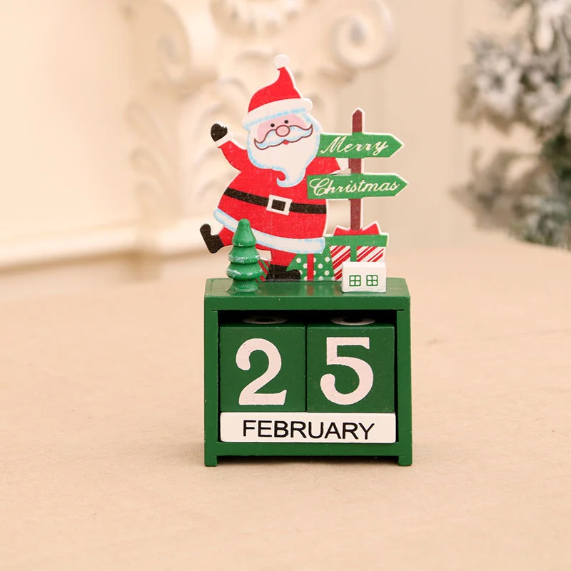 Decorative Wooden Calendar Figurine Stornfield