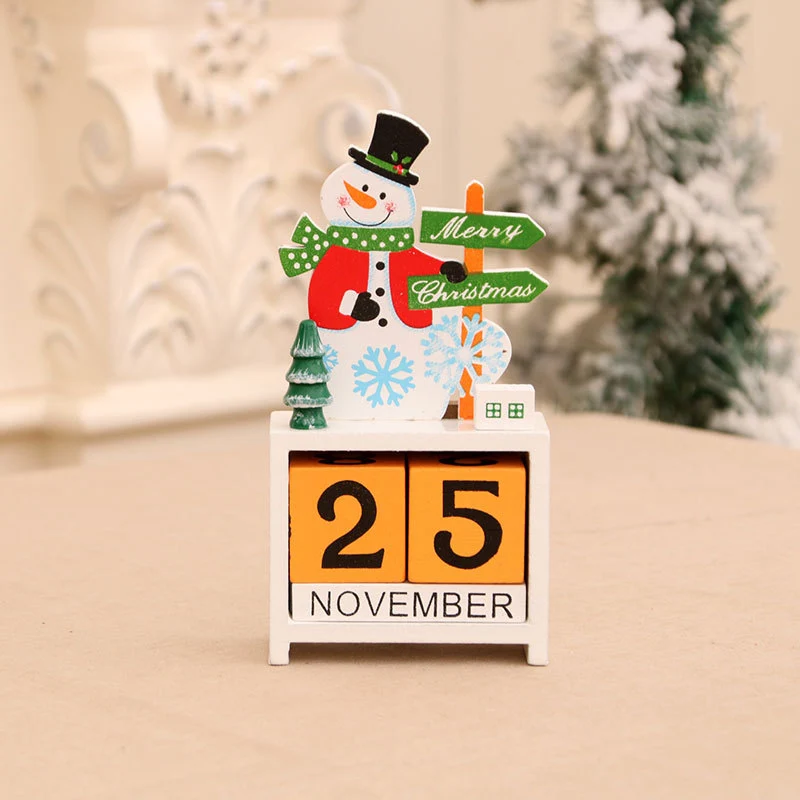 Decorative Wooden Calendar Figurine Stornfield
