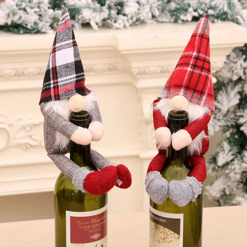 Decorative Wine Bottle Gnome Cover Stornfield