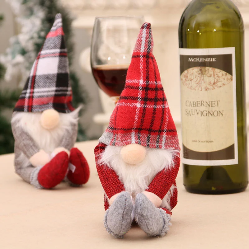 Decorative Wine Bottle Gnome Cover Stornfield