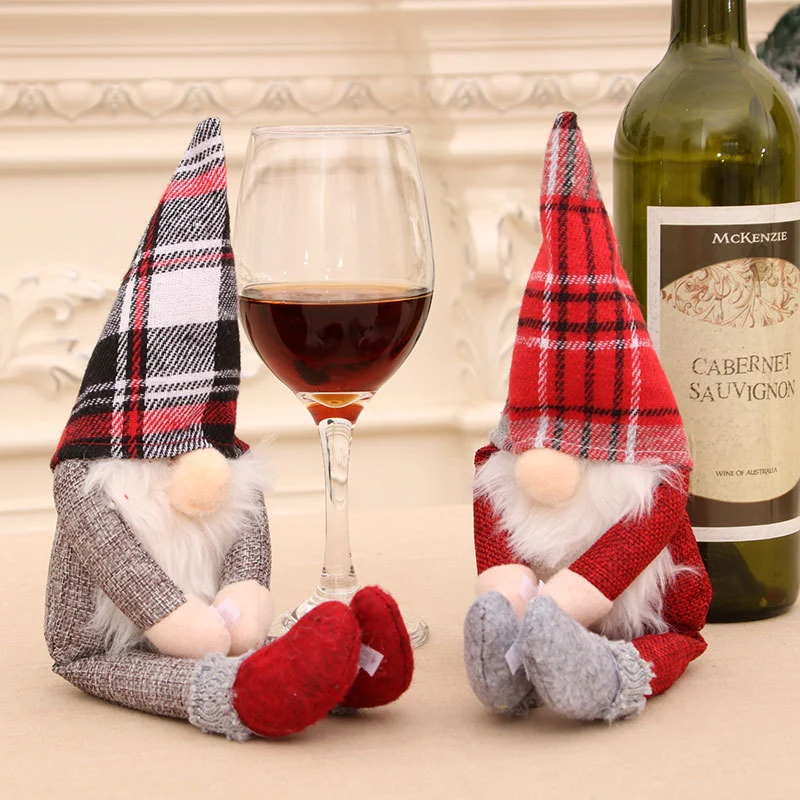 Decorative Wine Bottle Gnome Cover Stornfield