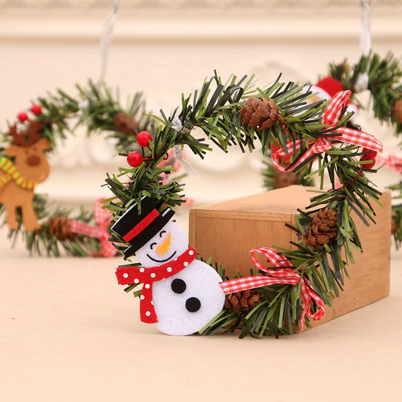 Decorative Snowman Wreath Stornfield