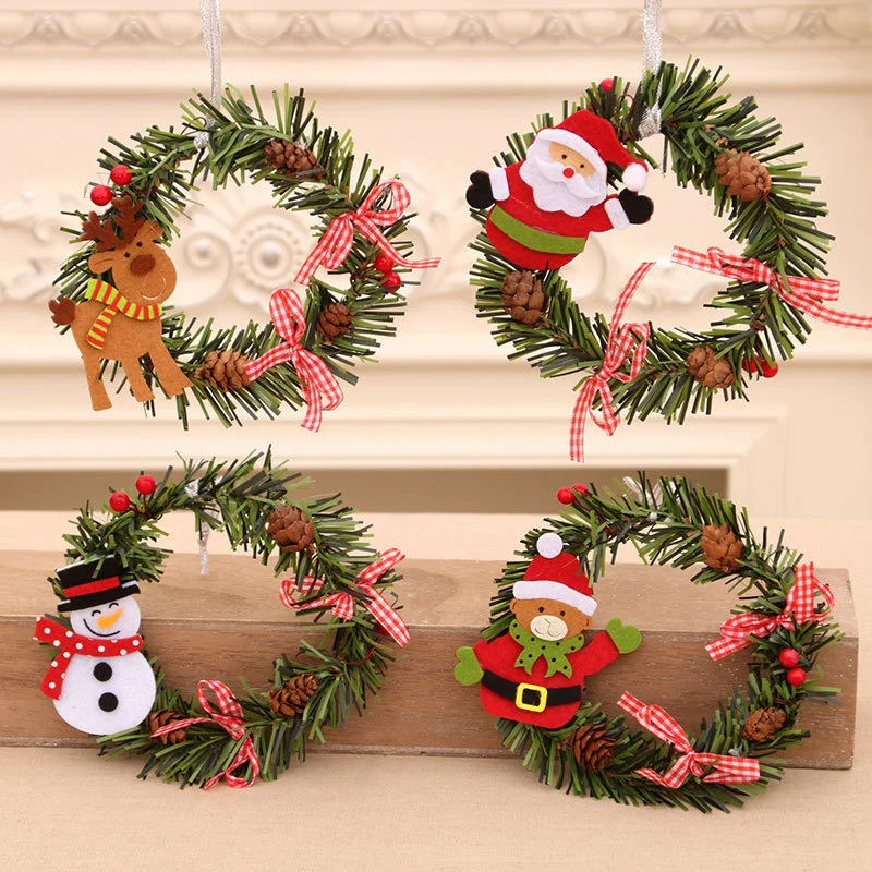 Decorative Snowman Wreath Stornfield