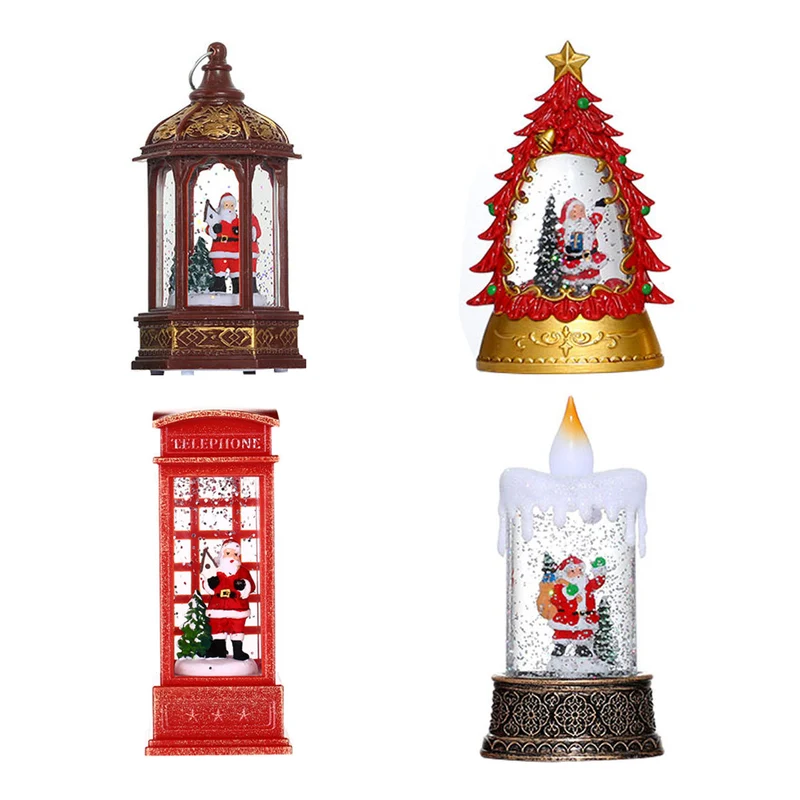 Decorative Snowman Telephone Booth Figurine Stornfield