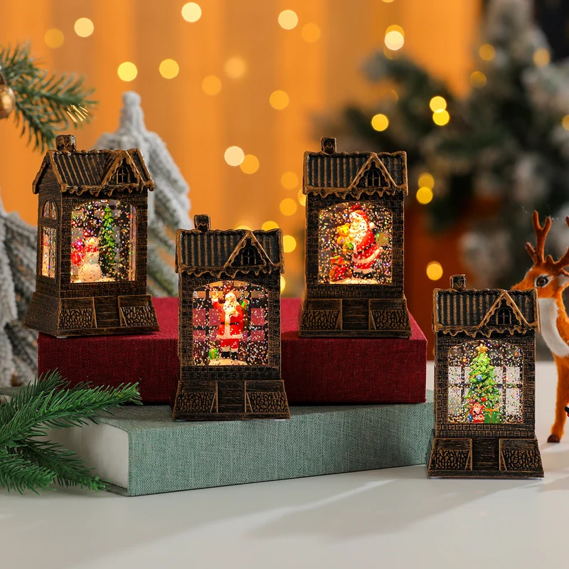 Decorative Snow Globe House Ornament Stornfield