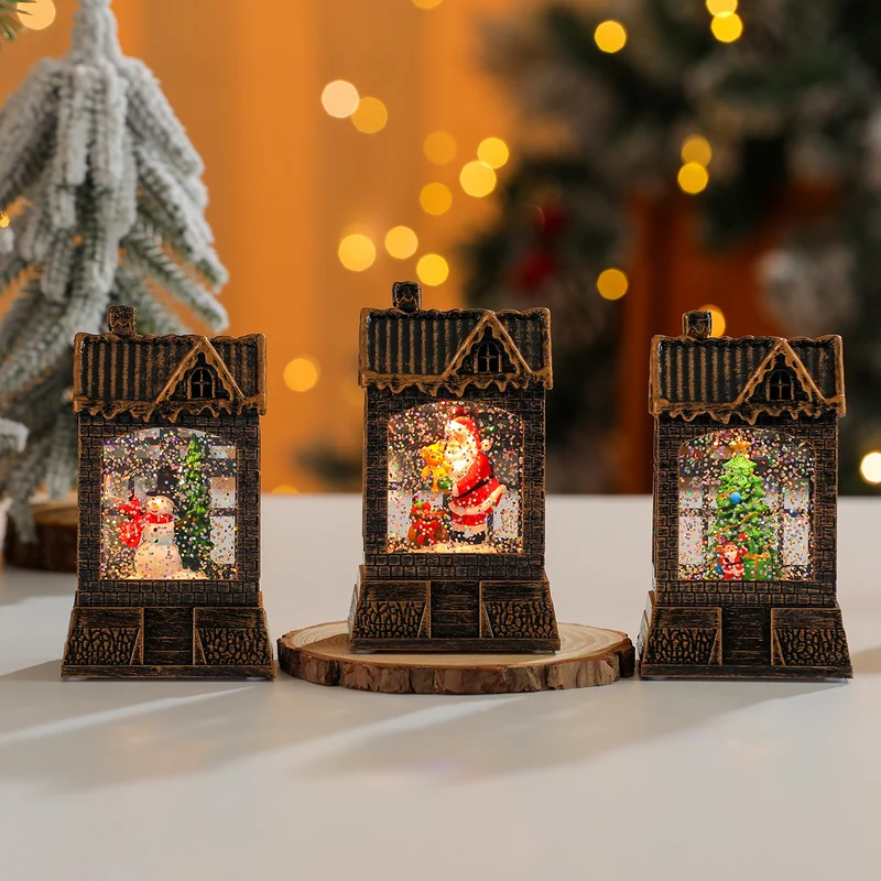 Decorative Snow Globe House Ornament Stornfield