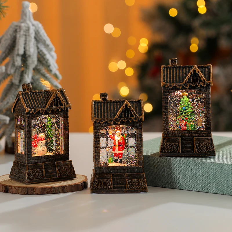 Decorative Snow Globe House Ornament Stornfield