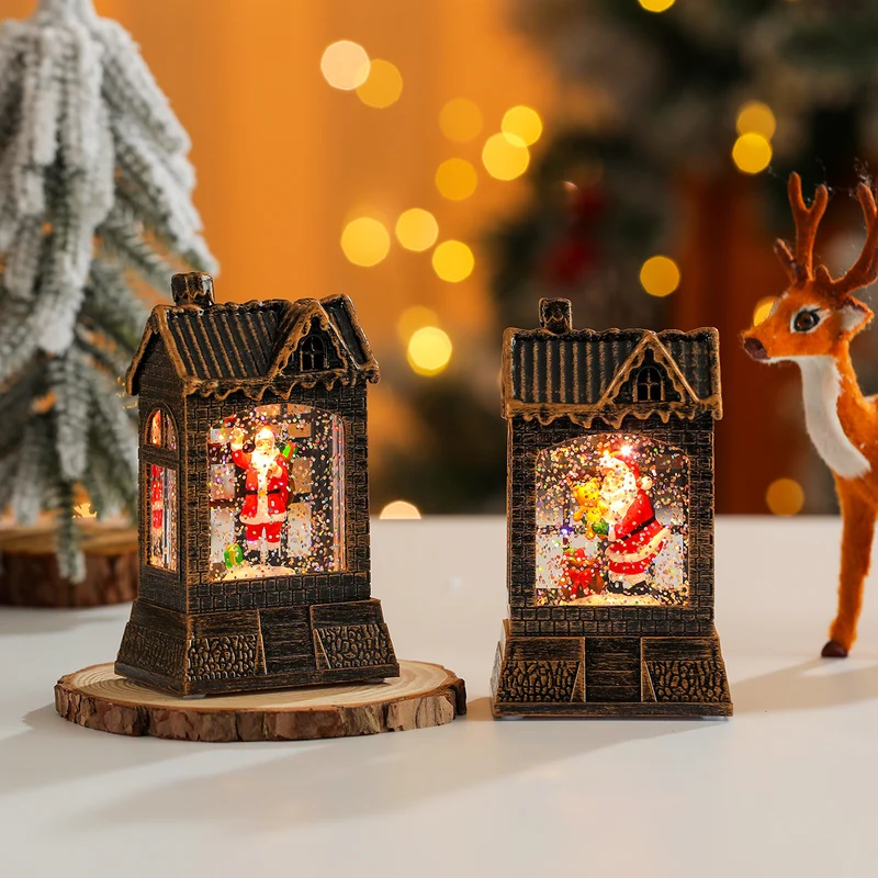 Decorative Snow Globe House Ornament Stornfield