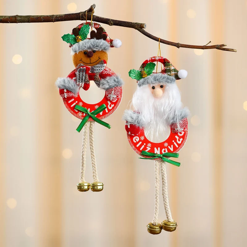 Decorative Santa Wreath Ornament Stornfield