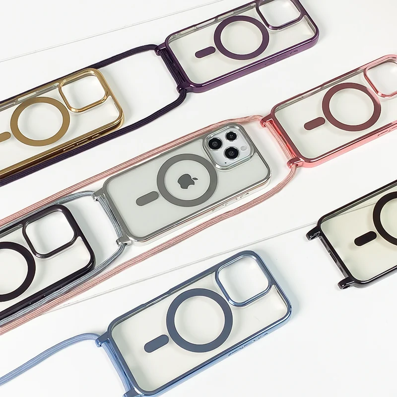 Magnetische Crossbody-Handyhülle mit verstellbarem Tragegurt Karnz