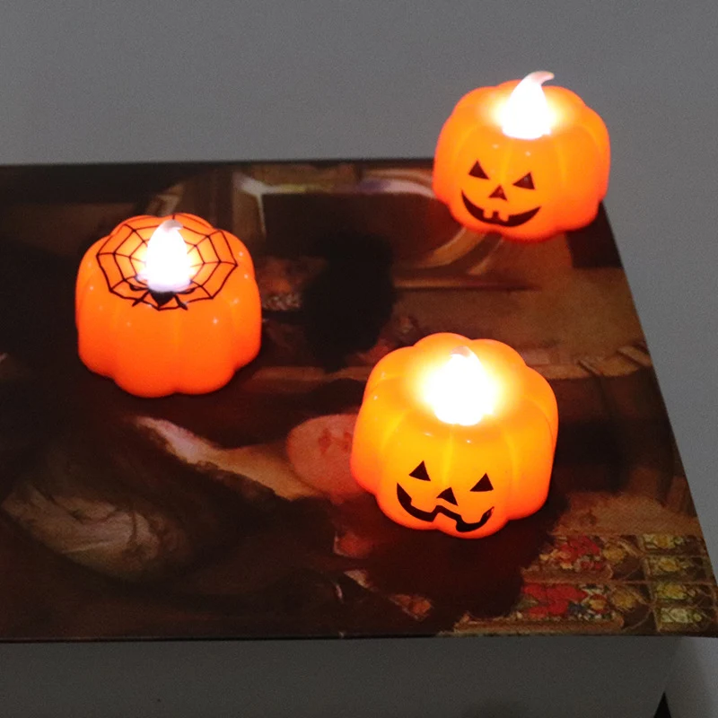 Decorative Pumpkin LED Candles Stornfield