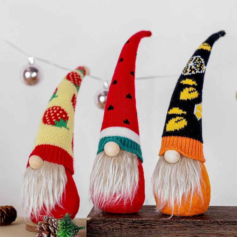 Decorative Plush Strawberry Gnome Figurine Stornfield