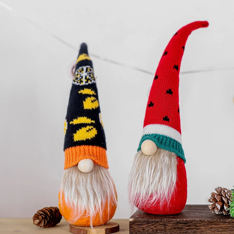 Decorative Plush Strawberry Gnome Figurine Stornfield