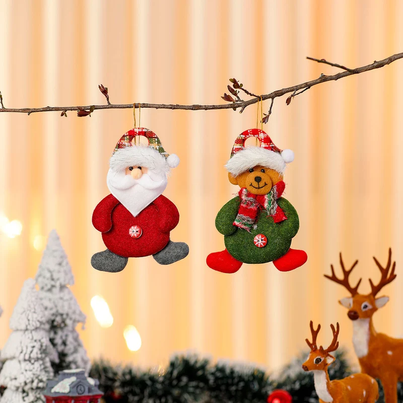 Decorative Plush Snowman Ornament Stornfield