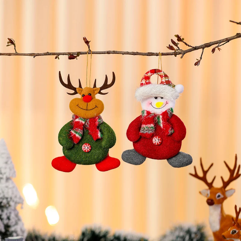 Decorative Plush Snowman Ornament Stornfield