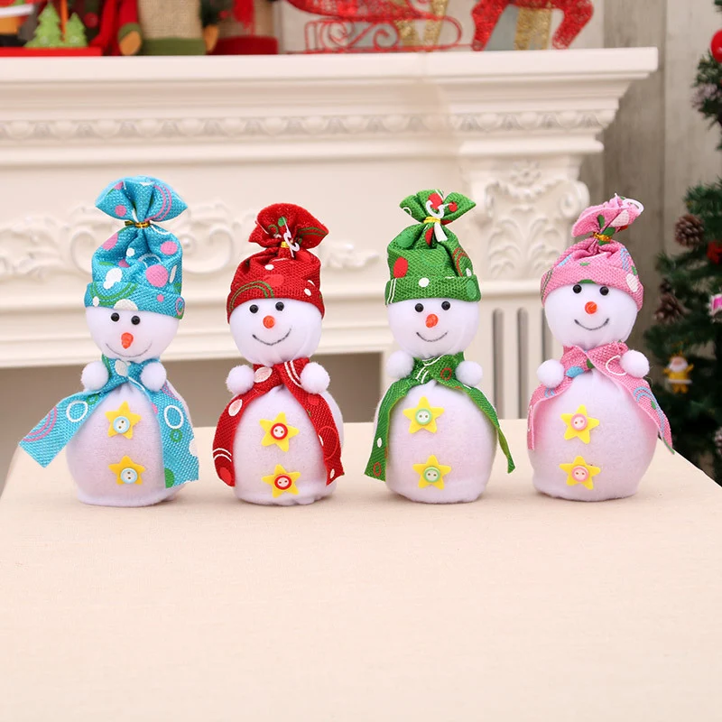 Decorative Plush Snowman Figurine Stornfield