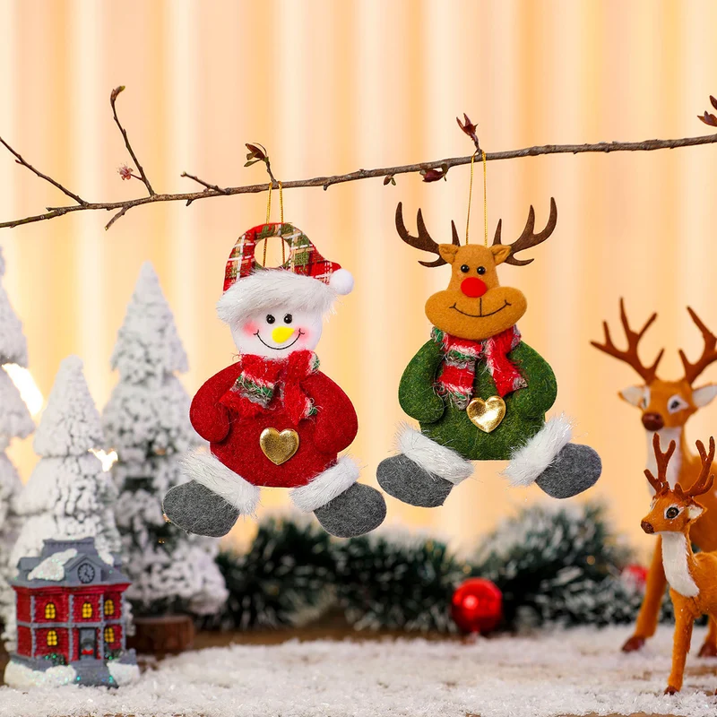 Decorative Plush Santa Ornament Stornfield