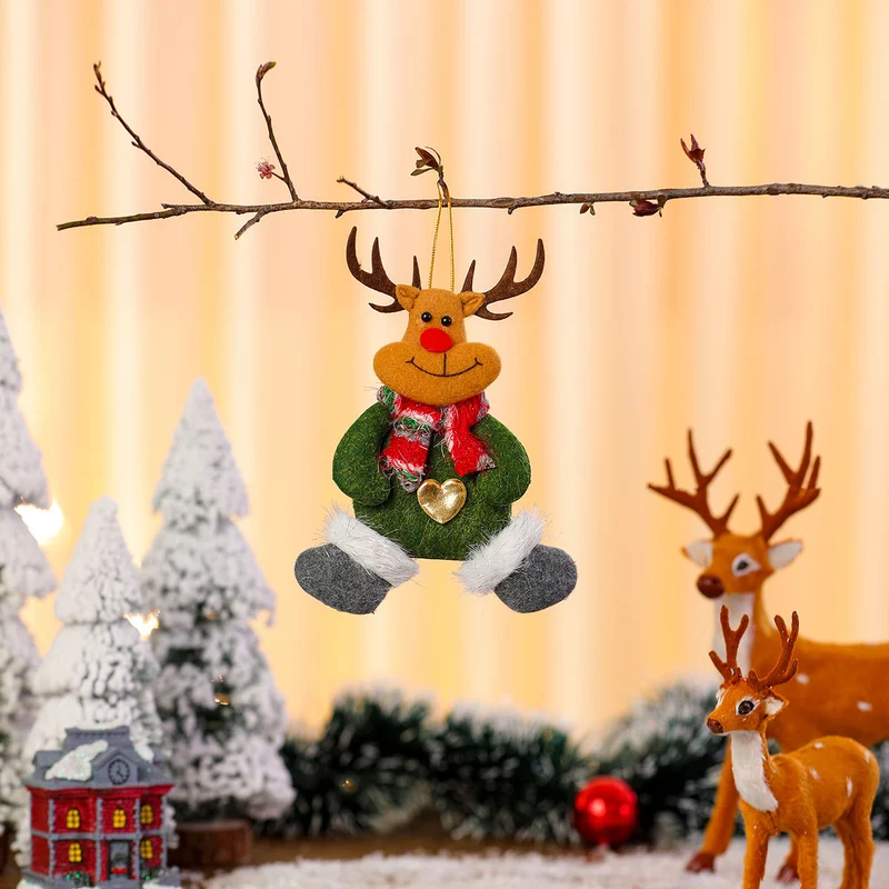 Decorative Plush Santa Ornament Stornfield