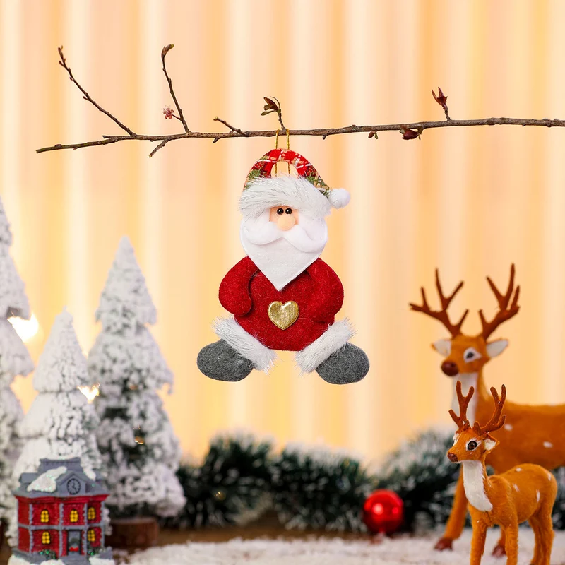 Decorative Plush Santa Ornament Stornfield