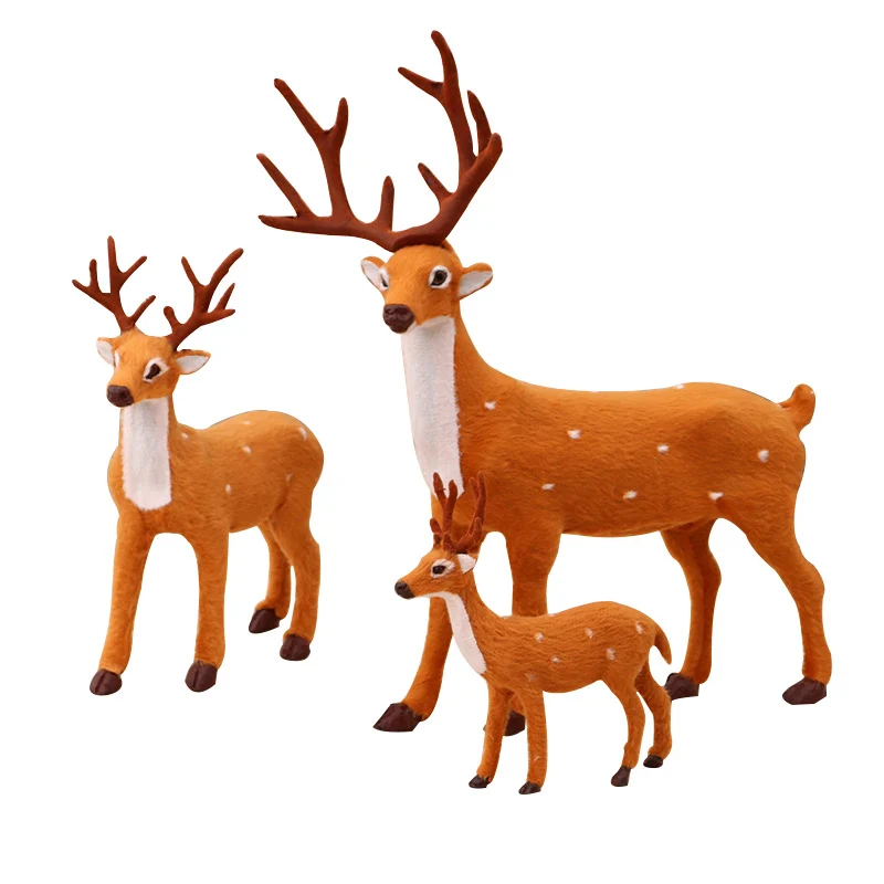 Decorative Plush Reindeer Figurines Stornfield