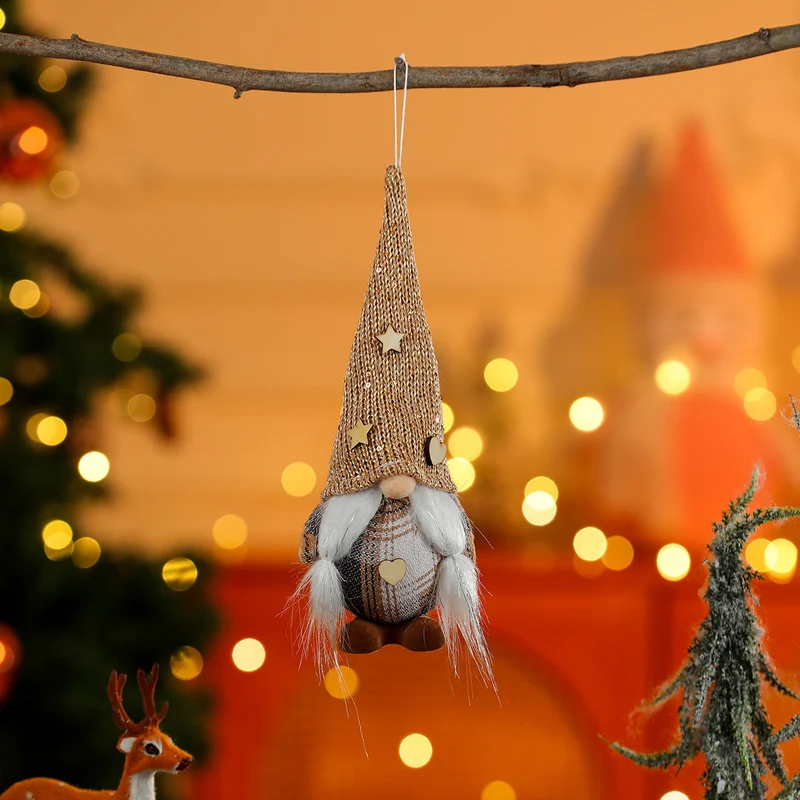 Decorative Plush Gnome Ornament Stornfield