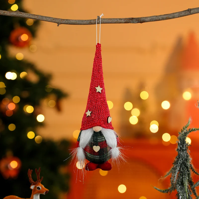 Decorative Plush Gnome Ornament Stornfield