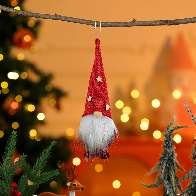 Decorative Plush Gnome Ornament Stornfield