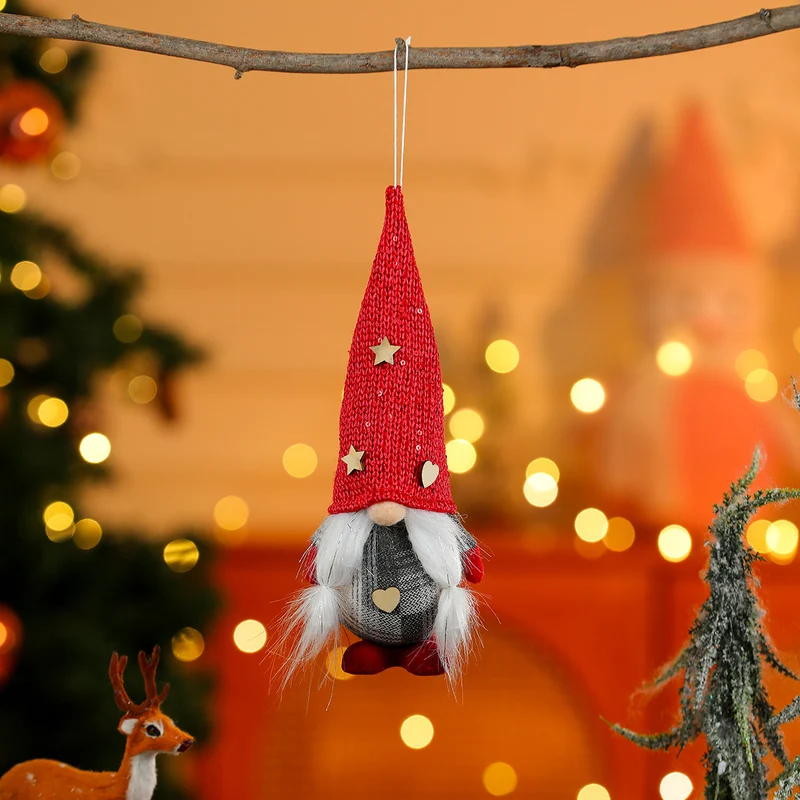 Decorative Plush Gnome Ornament Stornfield