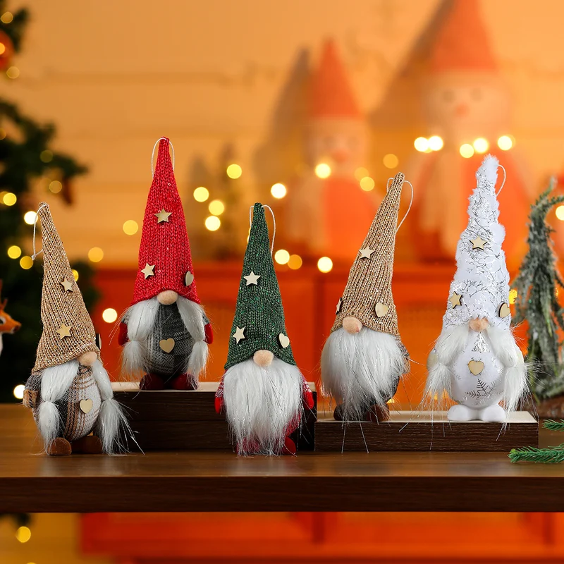 Decorative Plush Gnome Ornament Stornfield