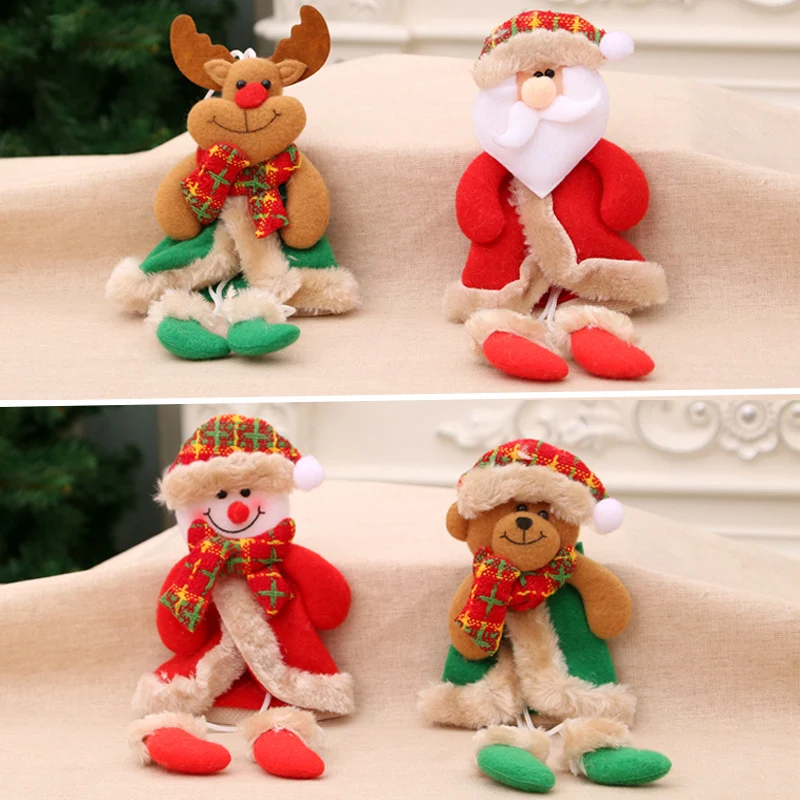 Decorative Plush Christmas Bear Ornament Stornfield
