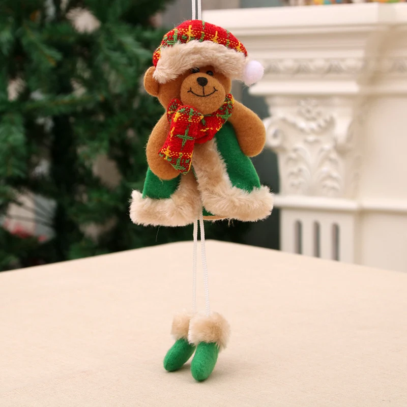 Decorative Plush Christmas Bear Ornament Stornfield