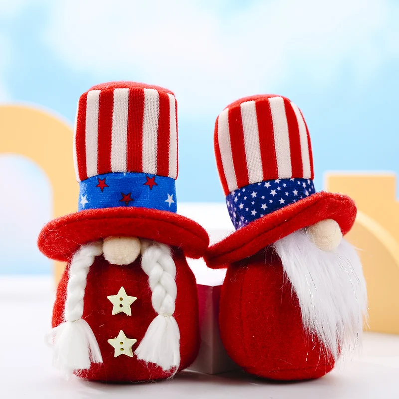 Decorative Patriotic Gnome Figurine Stornfield
