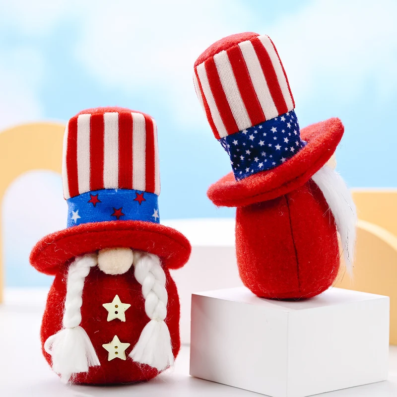 Decorative Patriotic Gnome Figurine Stornfield