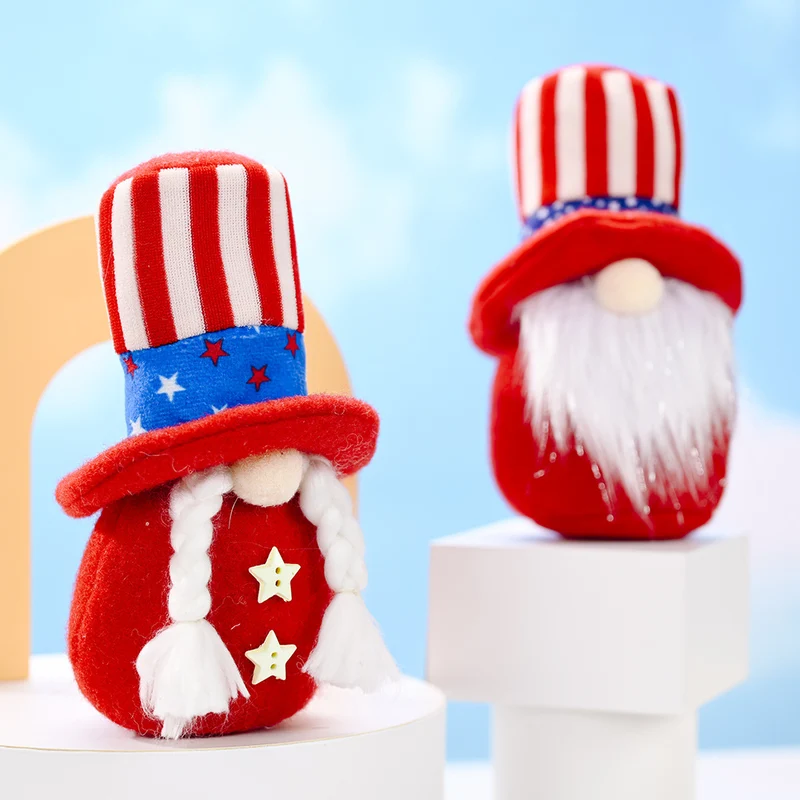 Decorative Patriotic Gnome Figurine Stornfield