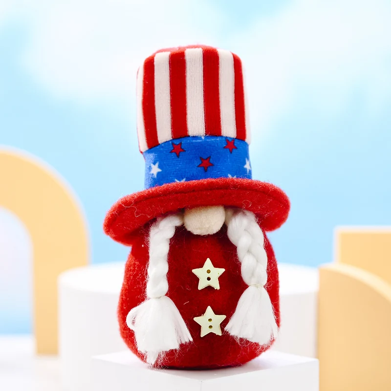 Decorative Patriotic Gnome Figurine Stornfield