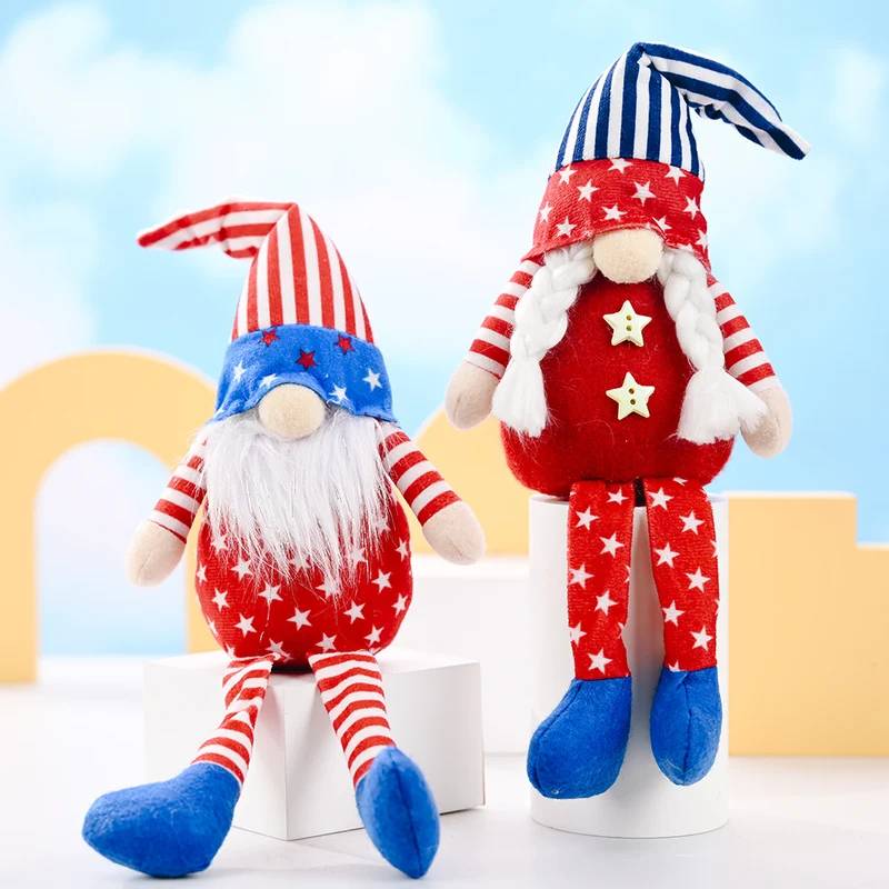 Decorative Patriotic Gnome Figurine Stornfield