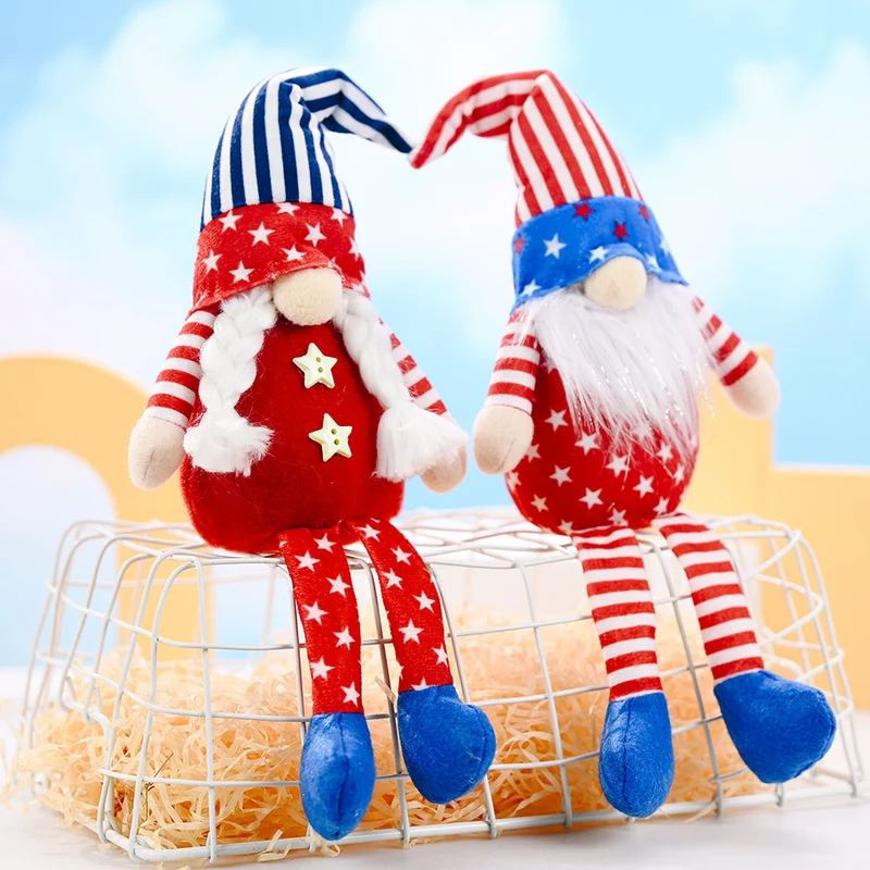 Decorative Patriotic Gnome Figurine Stornfield