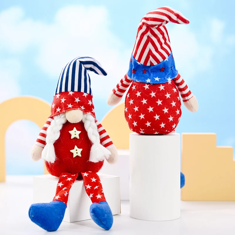 Decorative Patriotic Gnome Figurine Stornfield