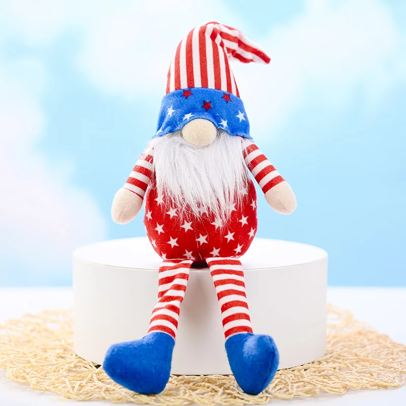 Decorative Patriotic Gnome Figurine Stornfield
