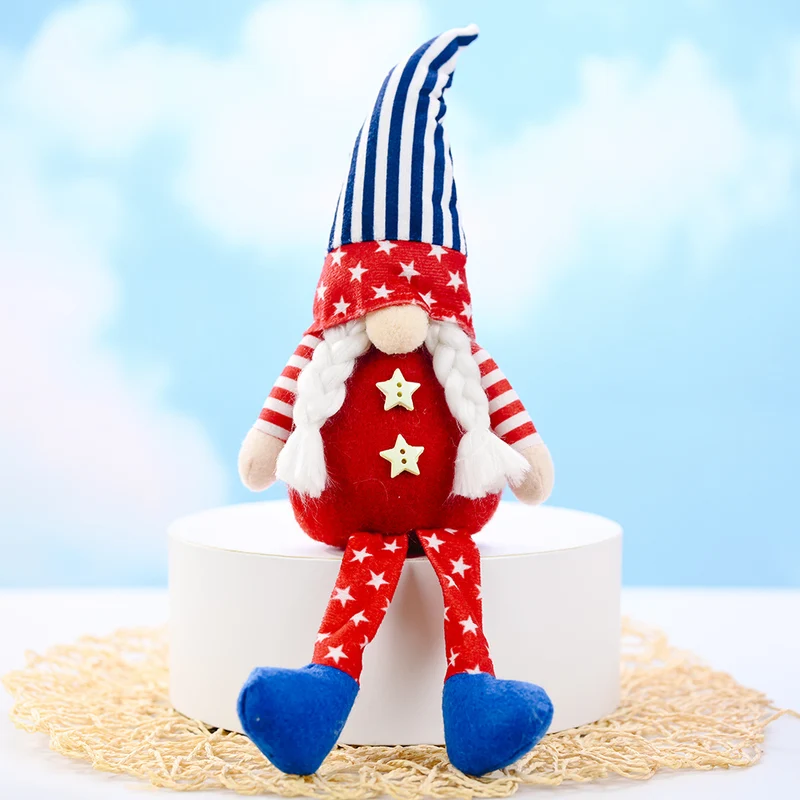 Decorative Patriotic Gnome Figurine Stornfield