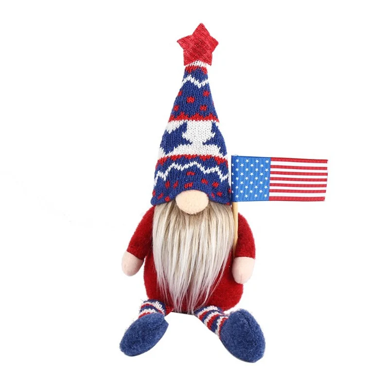 Decorative Patriotic Gnome Figurine Stornfield