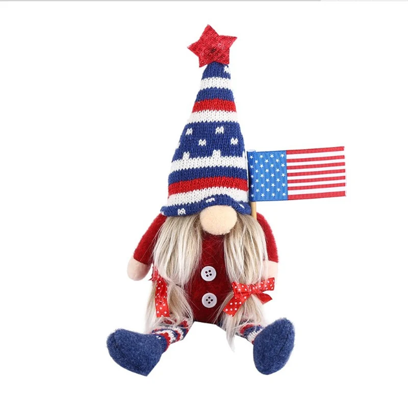 Decorative Patriotic Gnome Figurine Stornfield