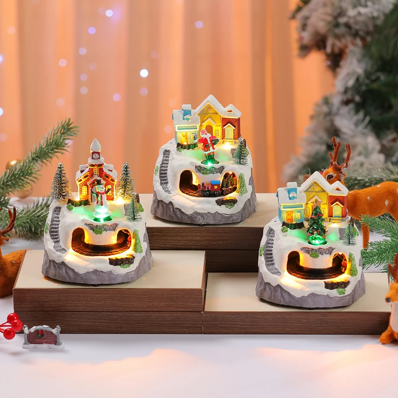 Decorative Light-Up Christmas Village Display Stornfield