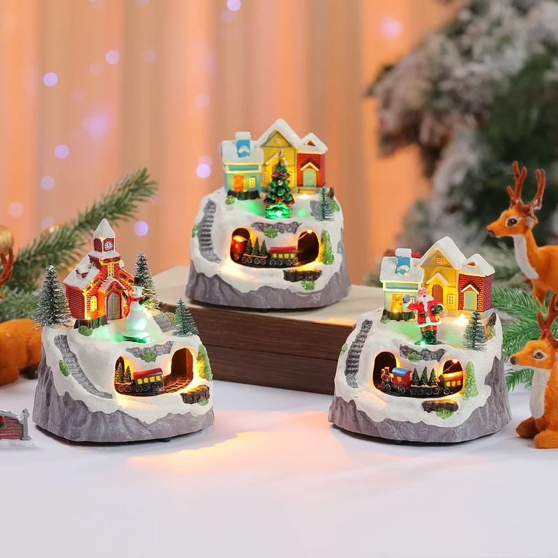 Decorative Light-Up Christmas Village Display Stornfield