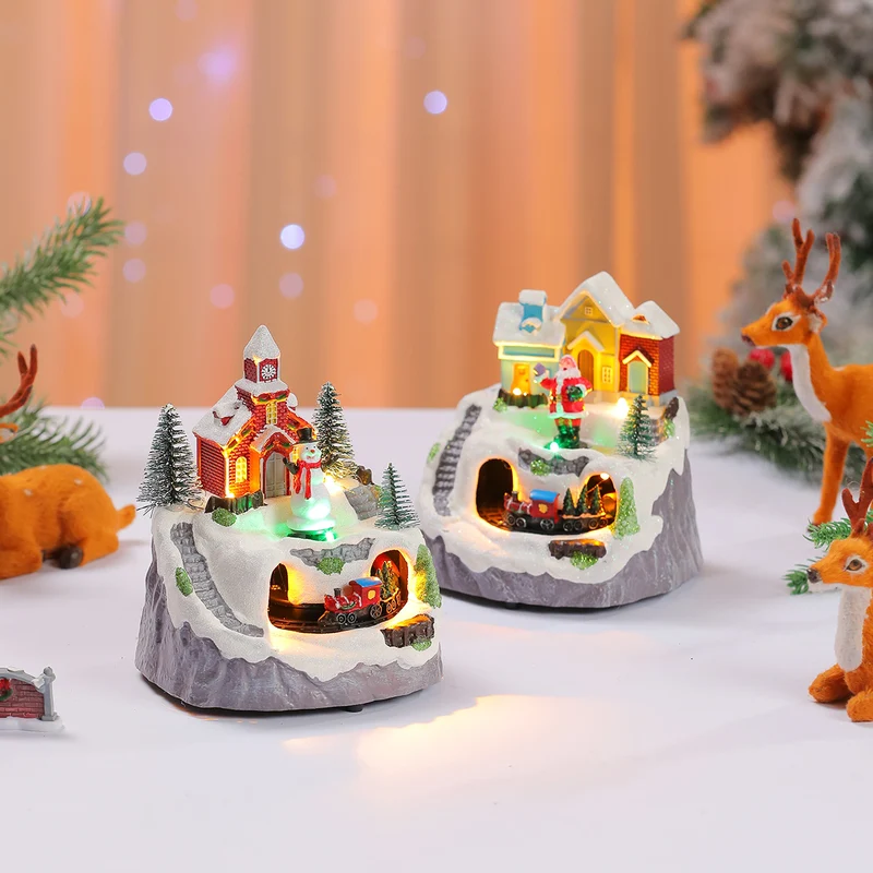Decorative Light-Up Christmas Village Display Stornfield