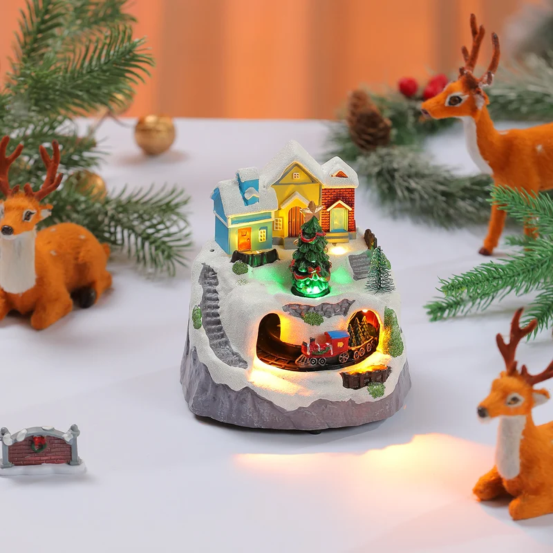 Decorative Light-Up Christmas Village Display Stornfield